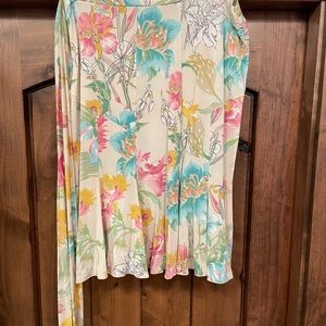 Blumarine skirt from Italy. Floral pinks, blues and green. Euro size 38.